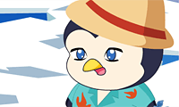 Baby penguin dressup game