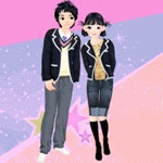 Autumn Fashion Couple Dress Up Dresser